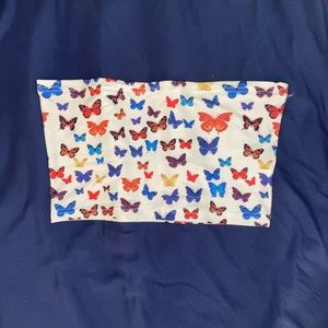 🦋NWOT SHEIN Butterfly Tube Crop Top
